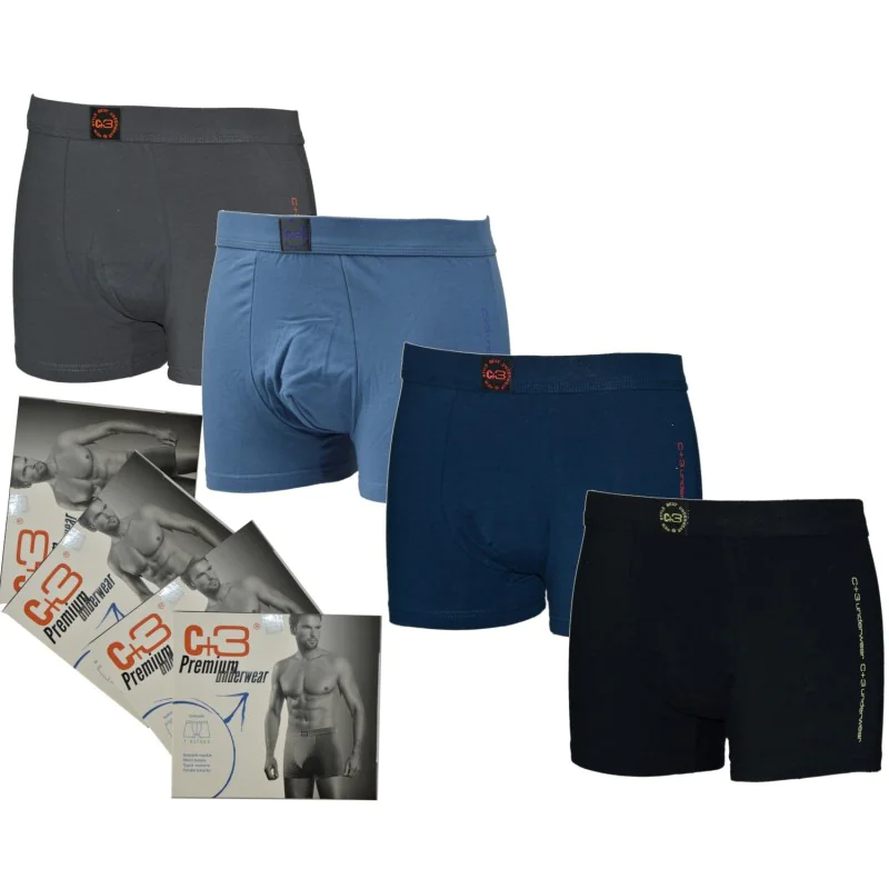C+3 GMB-006 bokserki męskie 4-pak